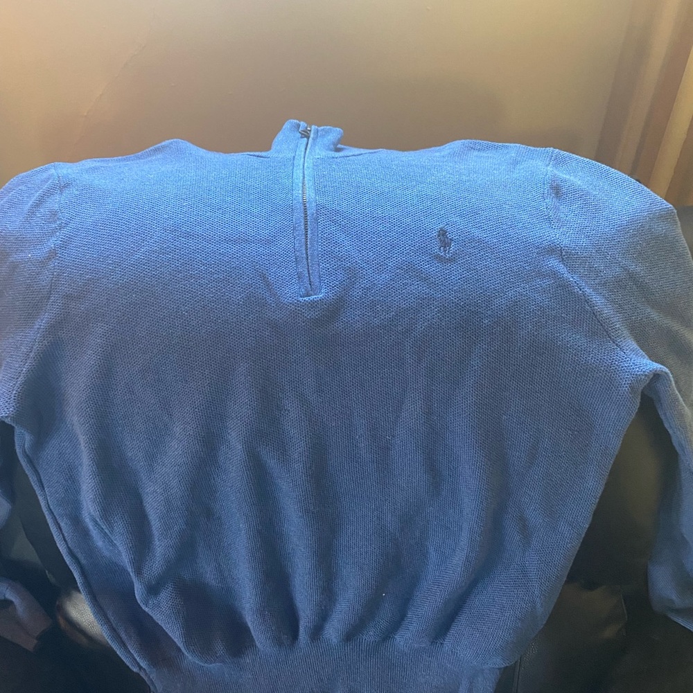 Mens 1/4 zip polo pullover.